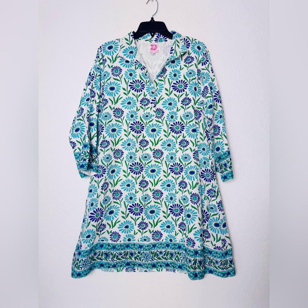 Victoria Dunn Cotton Floral Dress Size XL Petunia Lined